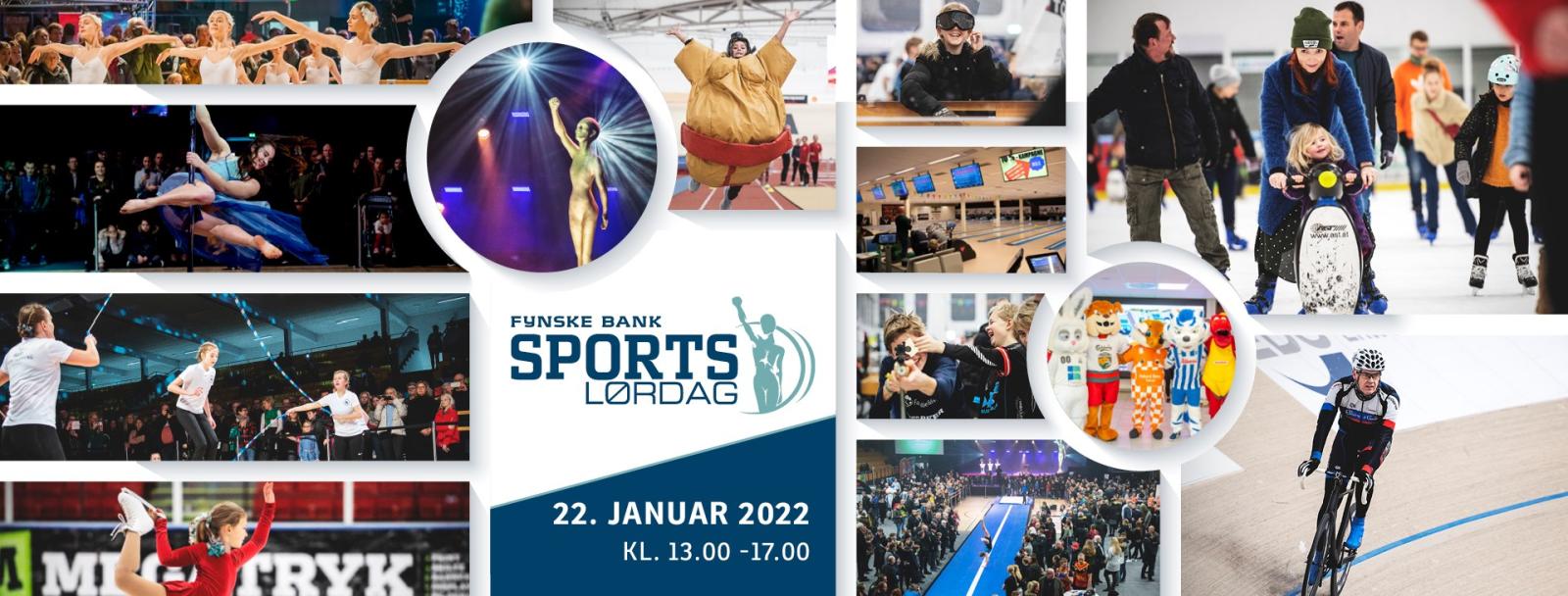 Billeder af forskellige sportevents fra Sports Lørdag Ugen 2022