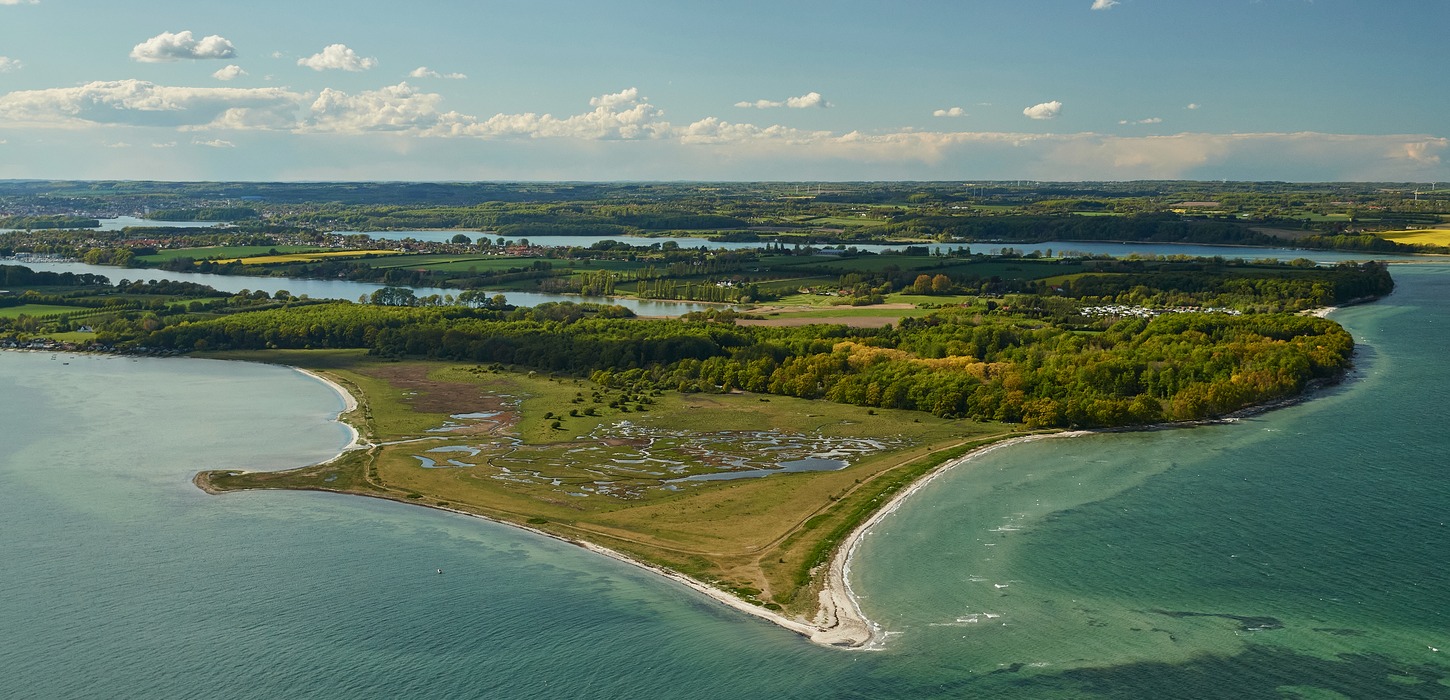 Dronebillede over Thurø rev.
