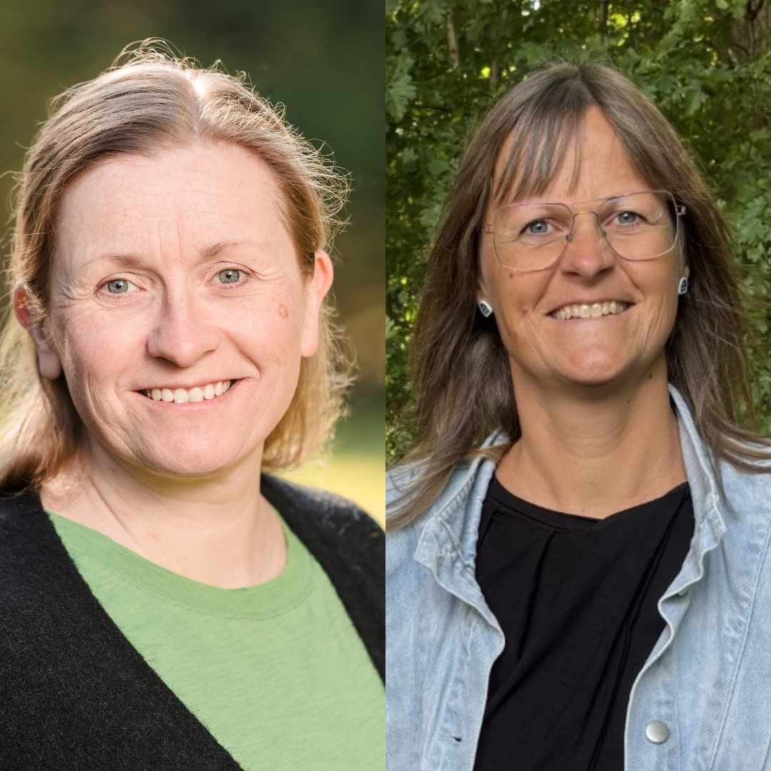 Portrætfoto af Mette Mathiasen og Mette Rohde Böwadt