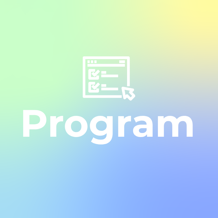 Grafik med teksten Program