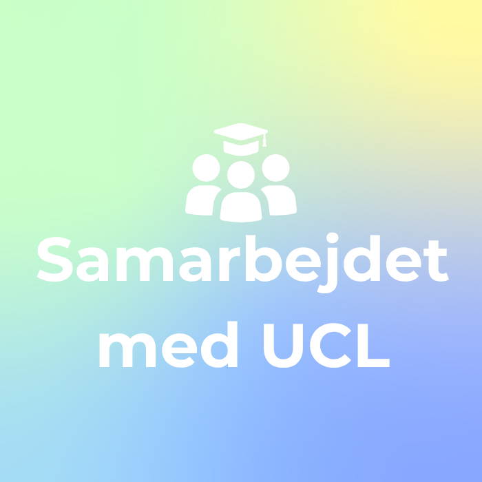 Grafik med teksten Samarbejdet med UCL