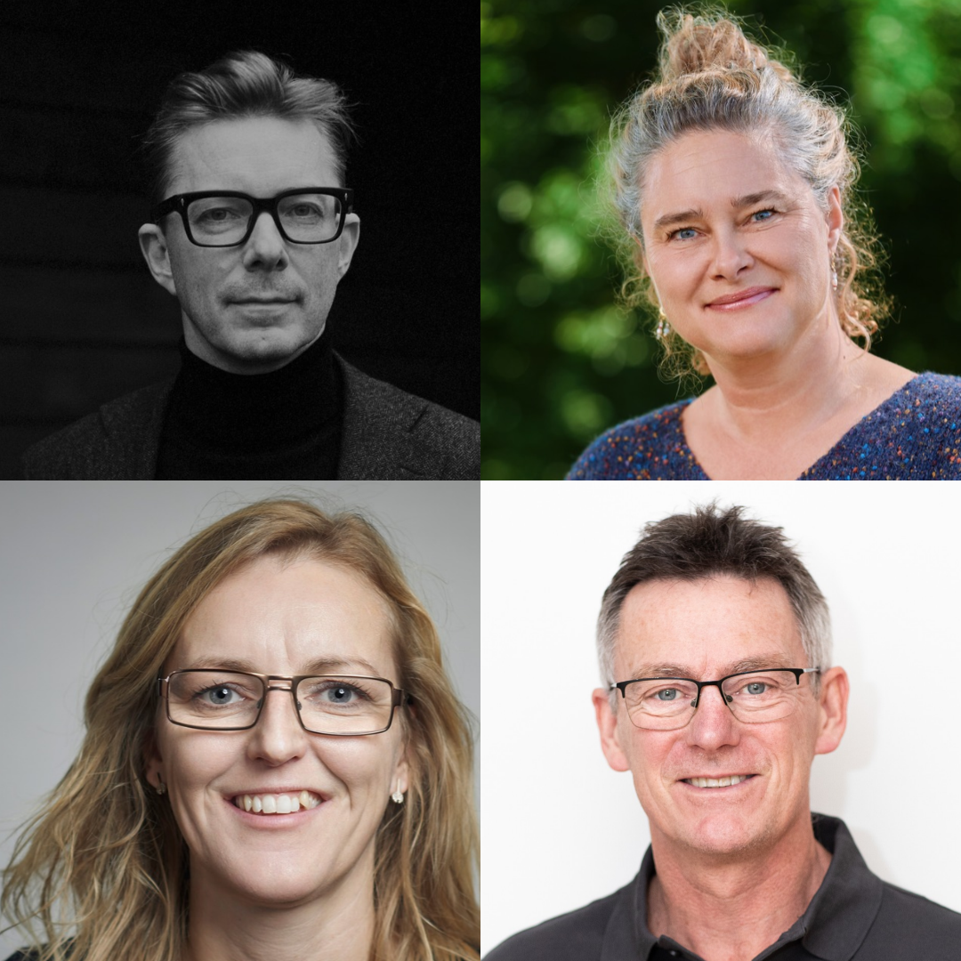 Portræt af Henrik Lübker, Tanja Bruntse Ahler, Anne Høyby og Ole Jeppesen