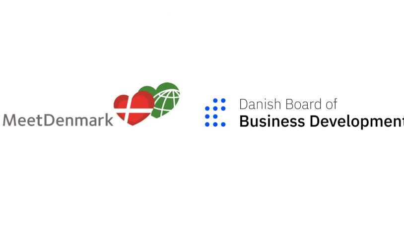 Billede af logo fra MeetDenmark og Danish Board of Business Development.