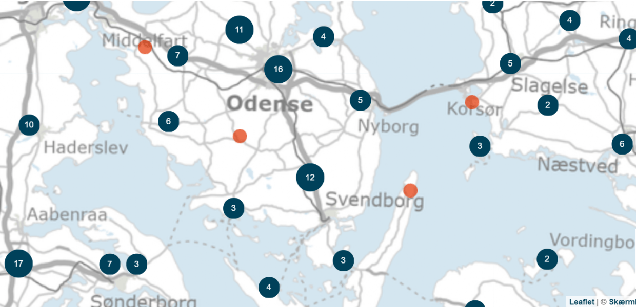 Her kan du blive testet på Fyn og Øerne