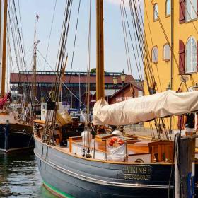 Gamle træskibe i Faaborg Havn
