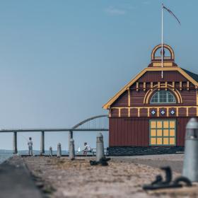 Rudkøbing havn på Langeland