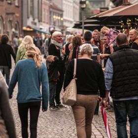 Svendborg shopping gågade byliv  fyn